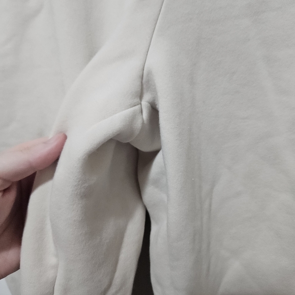 Athleta Cream Colored Forever Fleece Jogger Sweatpants Medium - Picture 3 of 7